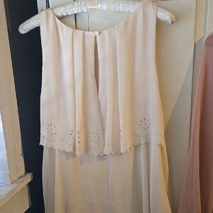 Jessica Simpson Cream Midi Dress